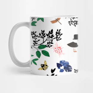 Nature& Birds Pattern Mug